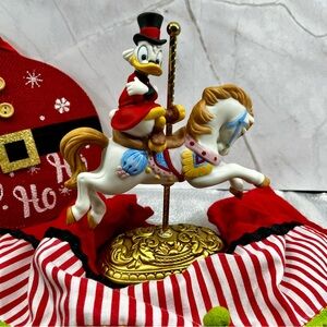 Vintage 1991 Disney "Scrooge McDuck" Carousel Horse Holiday Collectible